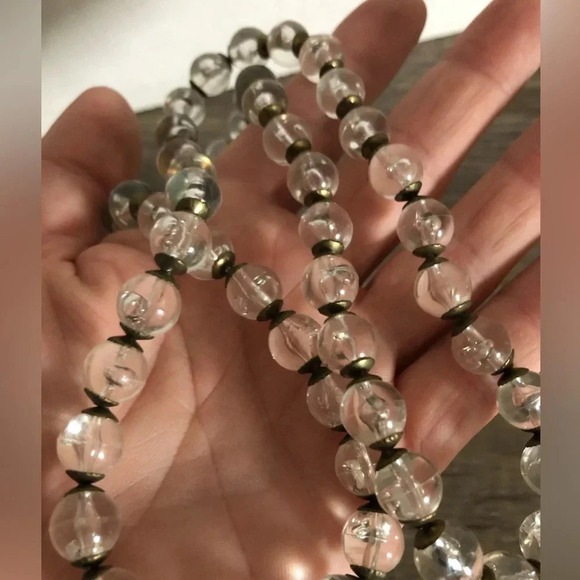 Vtg Lucite Beaded Necklace - Picture 9 of 11